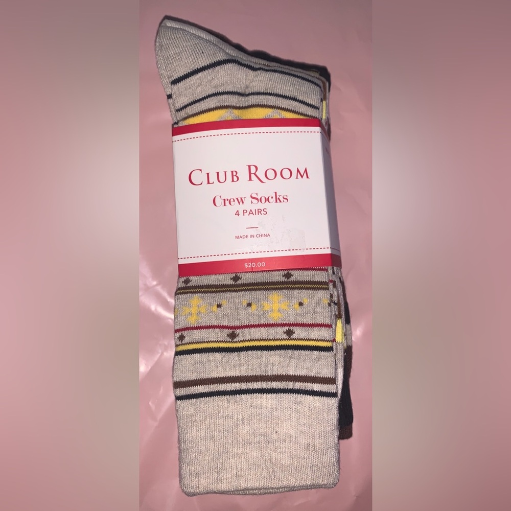CLUB ROOM CREW SOCKS - Picture 1 of 5